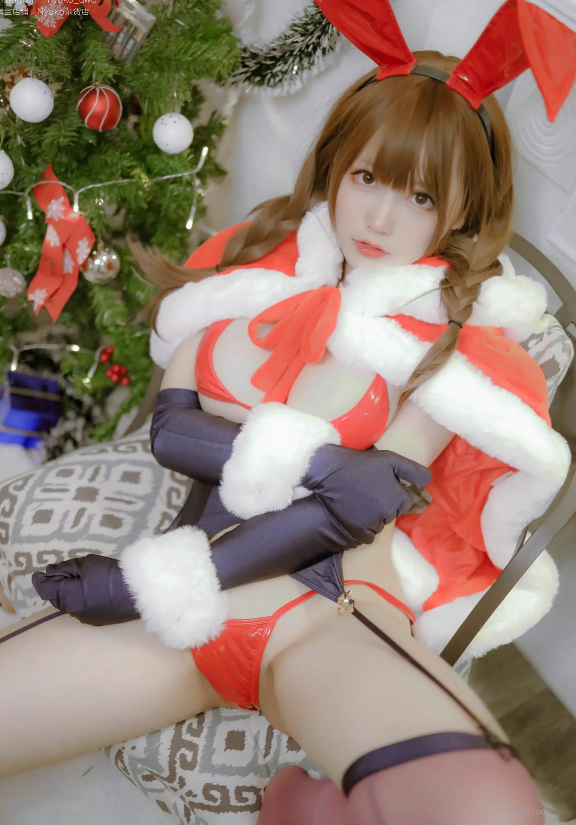 (155P) ͼ coserӰ ģ Bunny Ů [COS] Nyako Christmas P.23